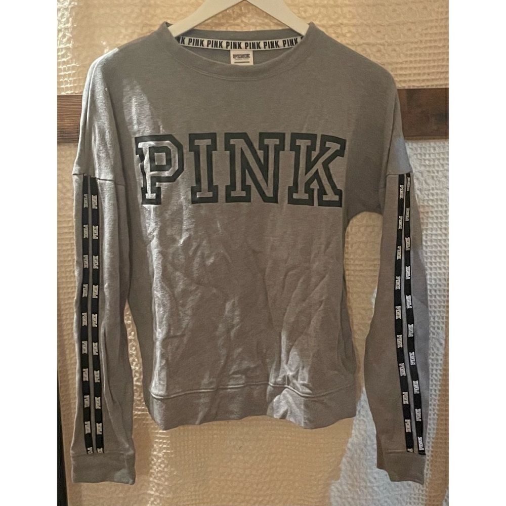 Women's Grey Victoria Secret PINK crew neck Size XS